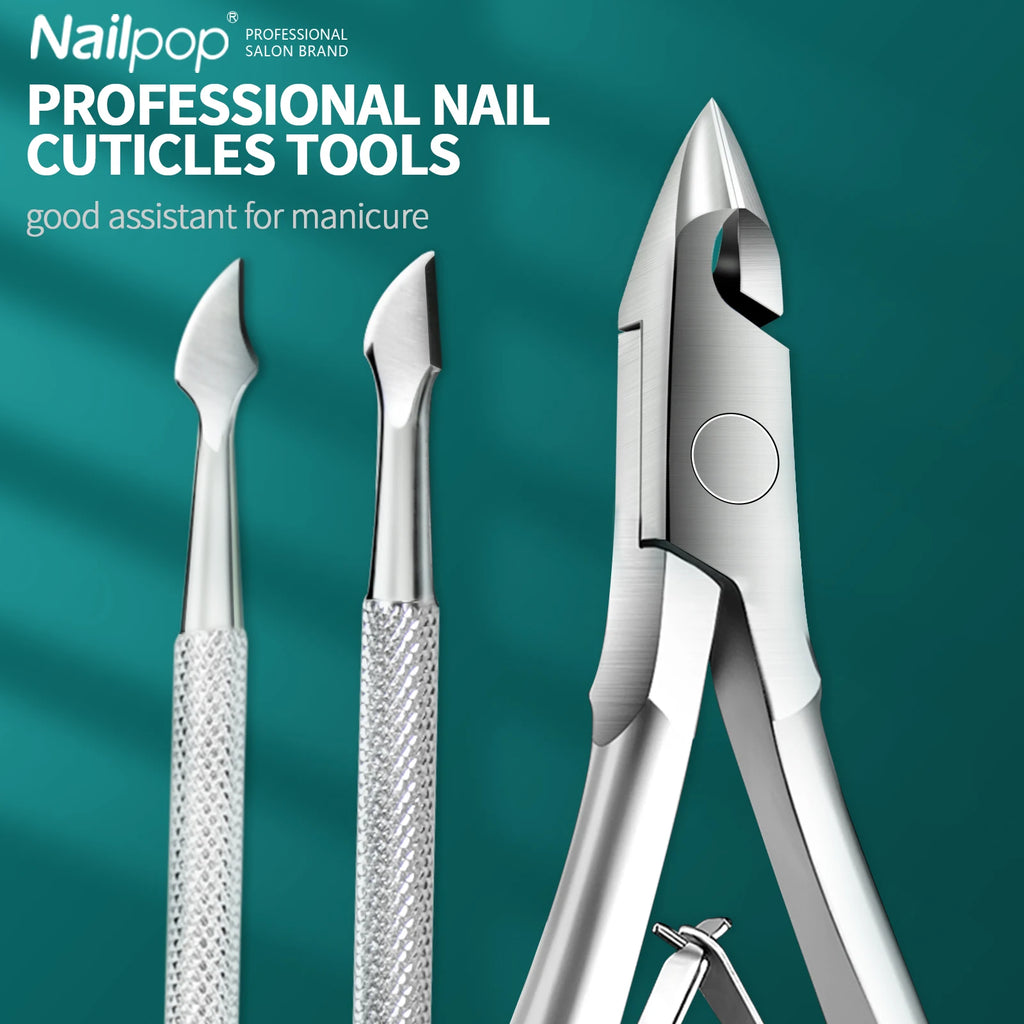 NailPop™ Stainless Steel Cuticle & Nail Care Tool Kit